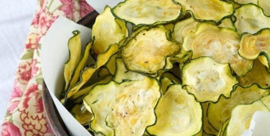 Salt and Vinegar Zucchini Chips